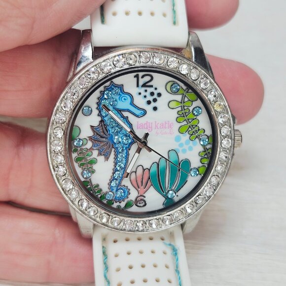 Lady Katie Katie Pop Wristwatch NEW BATTERY UnderSea Seahorse LK20070712 - Picture 3 of 15